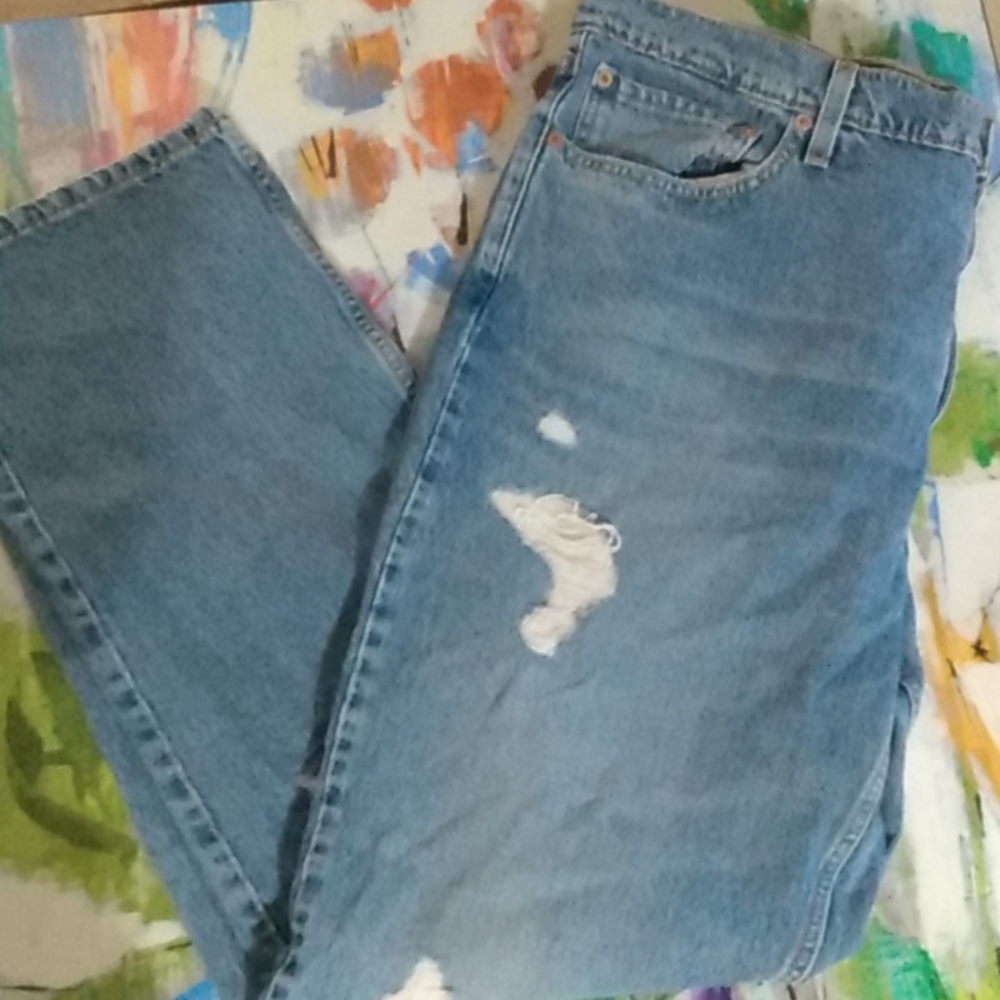 Vtg destroyed Levi's jeans 514 Big Tall Jeans